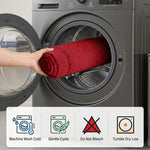 Oval Cotton Washable Non-Slip Bath Rugs or Runner