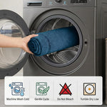 Oval Cotton Washable Non-Slip Bath Rugs or Runner