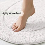 Oval Cotton Washable Non-Slip Bath Rugs or Runner