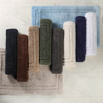 Superior Non-Slip Absorbent Assorted Solid 2 Piece Bath Rug Set