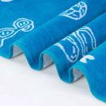 Superior Bahama Cotton Fuzzy Velour Terry Large Oversized Beach Towel