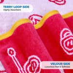 Superior Bahama Cotton Fuzzy Velour Terry Large Oversized Beach Towel