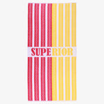 Striped Superior Cotton Velour Terry Large Oversized Beach Towel
