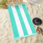 Cabana Stripe Oversized Cotton Beach Towel Sets