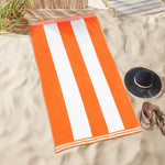 Cabana Stripe Oversized Cotton Beach Towel Sets