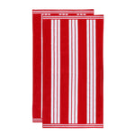 Striped Oversized Cabana Cotton Beach Towel Sets