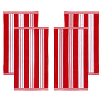 Striped Oversized Cabana Cotton Beach Towel Sets