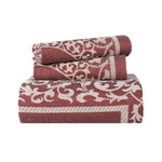 Lightweight Cotton Jacquard Bedspread Set – 3‐Piece Floral Scroll
