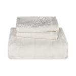 Lightweight Cotton Jacquard Bedspread Set – 3‐Piece Floral Scroll