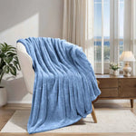 Superior Fleece Plush Medium Weight Fluffy Solid Decorative Blanket