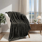 Superior Fleece Plush Medium Weight Fluffy Solid Decorative Blanket