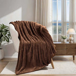Superior Fleece Plush Medium Weight Fluffy Solid Decorative Blanket