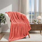 Superior Fleece Plush Medium Weight Fluffy Solid Decorative Blanket