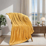 Superior Fleece Plush Medium Weight Fluffy Solid Decorative Blanket