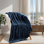 Superior Fleece Plush Medium Weight Fluffy Solid Decorative Blanket