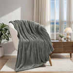 Superior Fleece Plush Medium Weight Fluffy Solid Decorative Blanket