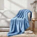 Superior Fleece Plush Medium Weight Fluffy Solid Decorative Blanket