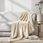 Superior Fleece Plush Medium Weight Fluffy Solid Decorative Blanket