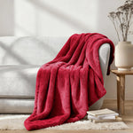 Superior Fleece Plush Medium Weight Fluffy Solid Decorative Blanket