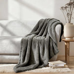 Superior Fleece Plush Medium Weight Fluffy Solid Decorative Blanket