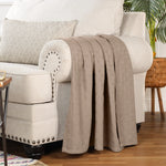 100% Cotton Thermal Blanket – Basketweave All-Season, Lightweight & Breathable