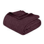 100% Cotton Thermal Blanket – Basketweave All-Season, Lightweight & Breathable