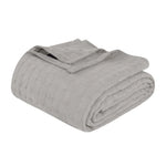 100% Cotton Thermal Blanket – Basketweave All-Season, Lightweight & Breathable