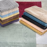 Egyptian Cotton Bath Mat Set of 2 Greek Key Infinity Border