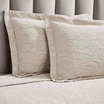 Floral Cotton Matelassé Bedspread Set Hibiscus Jacquard (3-Piece)