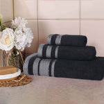 Superior Hays Cotton Medium Weight 3 Piece Assorted Bathroom Towel Set