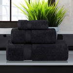 3 Piece Zero Twist Cotton Towels Soft Absorbent