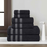 Zero Twist Cotton Ribbed Towel Set 6-Piece - Brea