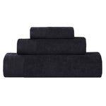 Superior Honeycomb Textured Border Luxury Cotton 3 Piece Towel Set