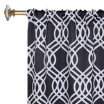 Ribbon Trellis Washable Room Darkening Blackout Curtains, Set of 2