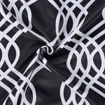 Ribbon Trellis Washable Room Darkening Blackout Curtains, Set of 2