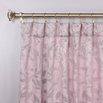 Leaves Room Darkening Back Tabs Blackout Curtain Panels, Set of 2