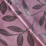 Leaves Machine Washable Room Darkening Blackout Curtains, Set of 2