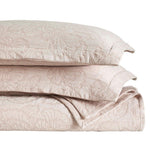 Floral Cotton Matelassé Bedspread Set Hibiscus Jacquard (3-Piece)