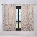 Leaves Room Darkening Back Tabs Blackout Curtain Panels, Set of 2