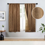Senna Textured Woven Blackout 2-Piece Curtain Panel Set – Room Darkening Window Drapes