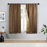 Senna Textured Woven Blackout 2-Piece Curtain Panel Set – Room Darkening Window Drapes