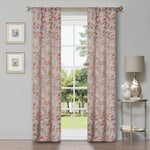 Leaves Room Darkening Washable Blackout Curtain Panels, Set of 2