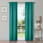 Blackout Window Curtains Solid Room Darkening Washable Set of 2