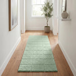 Checkered Cotton Washable Non-Slip Bath Rugs or Runner
