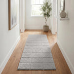Checkered Cotton Washable Non-Slip Bath Rugs or Runner