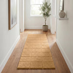Checkered Cotton Washable Non-Slip Bath Rugs or Runner