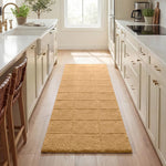 Checkered Cotton Washable Non-Slip Bath Rugs or Runner