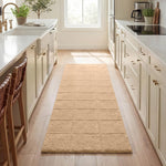 Checkered Cotton Washable Non-Slip Bath Rugs or Runner