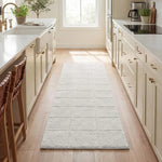 Checkered Cotton Washable Non-Slip Bath Rugs or Runner