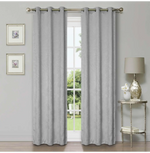Blackout Window Curtains Wave Geometric Room Darkening Washable Set of 2